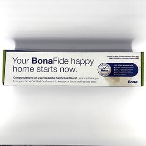 Bona Premium Hardwood Floor Spray Mop Kit with 2 Microfiber Cleaning Pads Blue